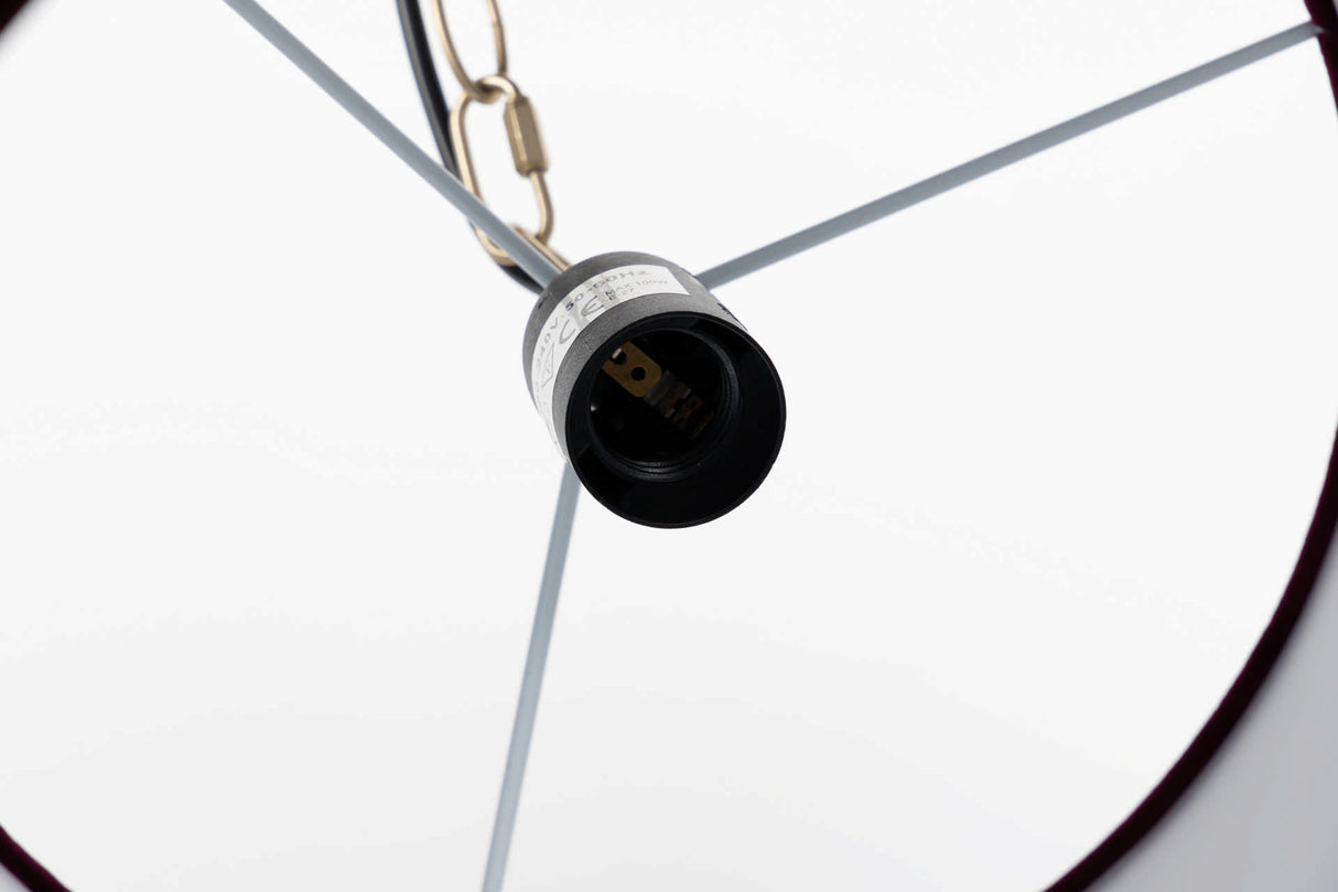 LAMPARA DE TECHO METAL-POLIESTER 45x45x149 CM