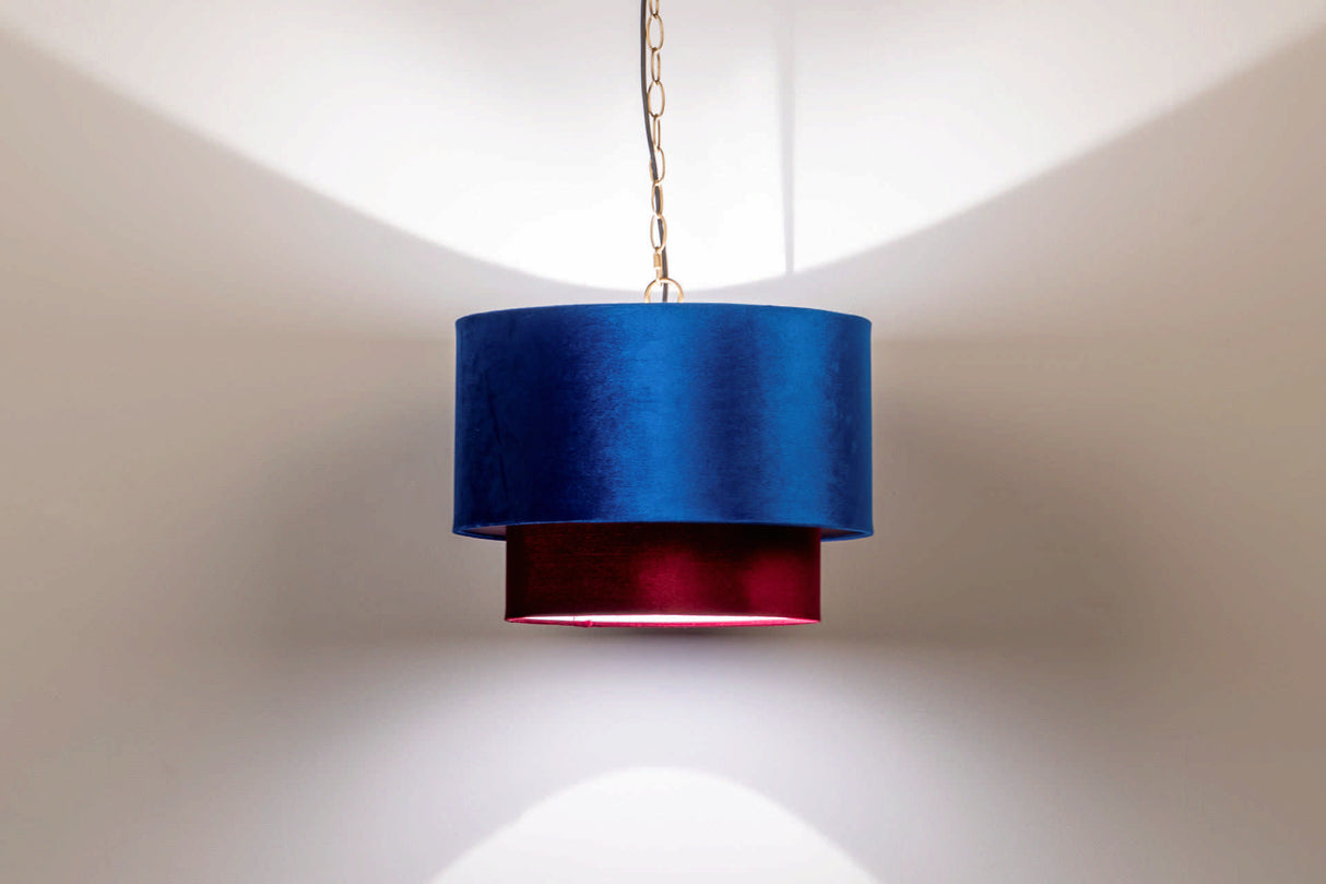 LAMPARA DE TECHO METAL-POLIESTER 45x45x149 CM