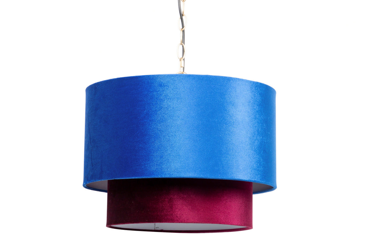 LAMPARA DE TECHO METAL-POLIESTER 45x45x149 CM