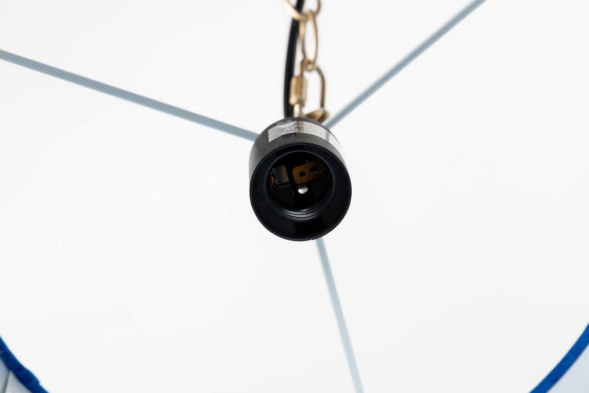 LAMPARA DE TECHO METAL-POLIESTER 45x45x149 CM