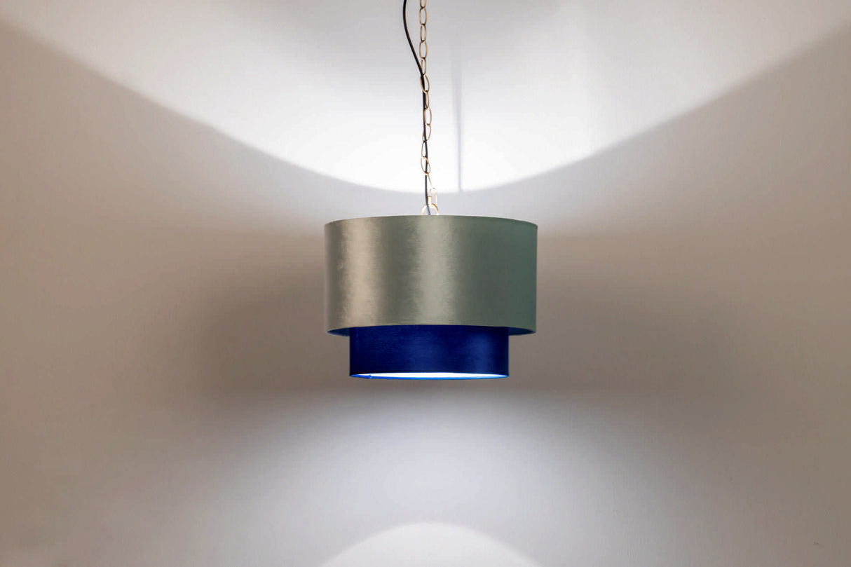 LAMPARA DE TECHO METAL-POLIESTER 45x45x149 CM