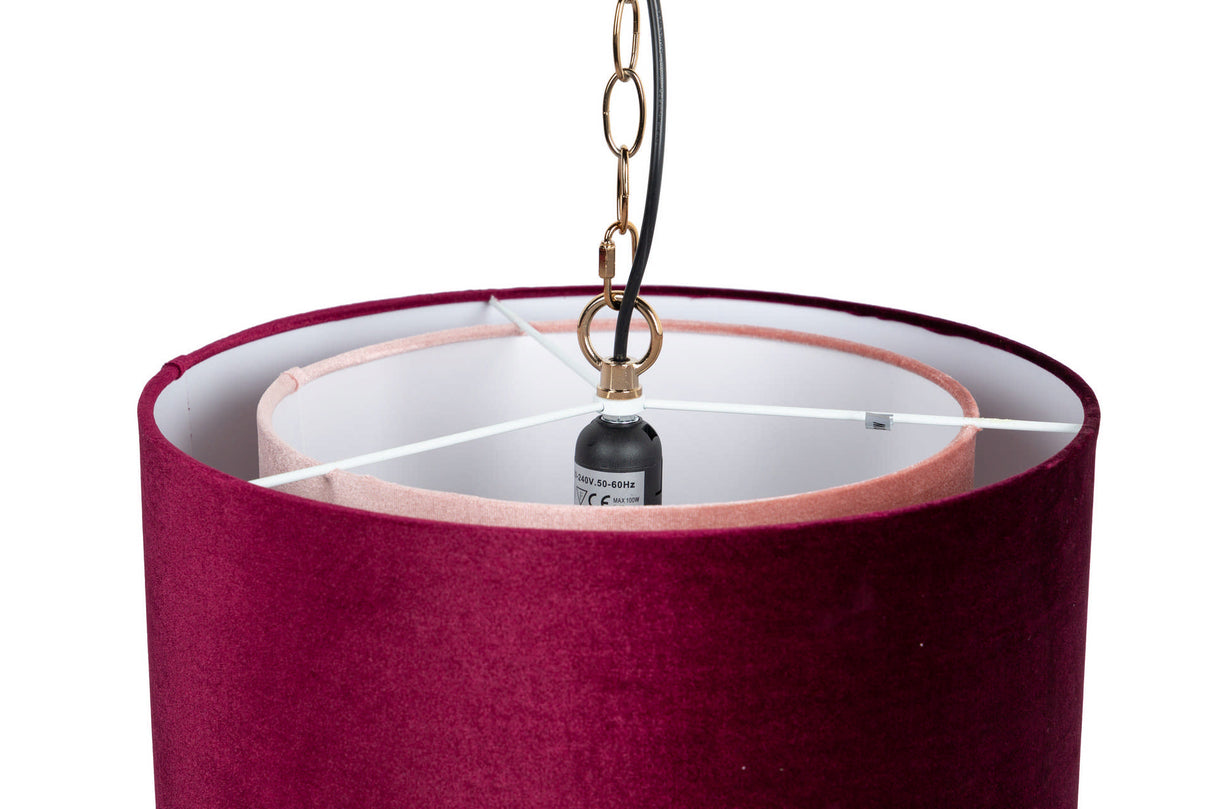 Metallpoliester-Dachlampe 45x45x149 cm