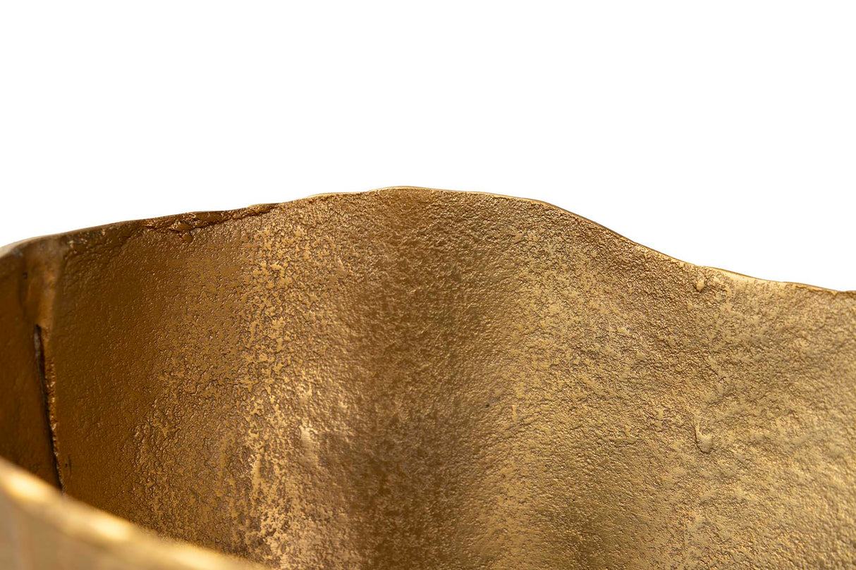 Vase en aluminium d'or 31x23x38 cm