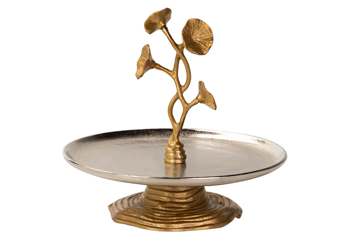 Silber- und Gold -Aluminium -Zentrum 28x28x28 cm