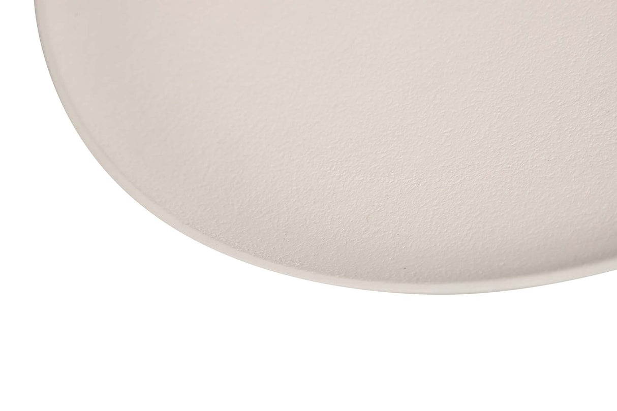 Centre d'aluminium blanc doré 28x28x28 cm