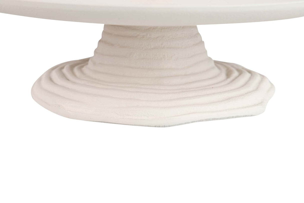 Centre d'aluminium blanc doré 28x28x28 cm