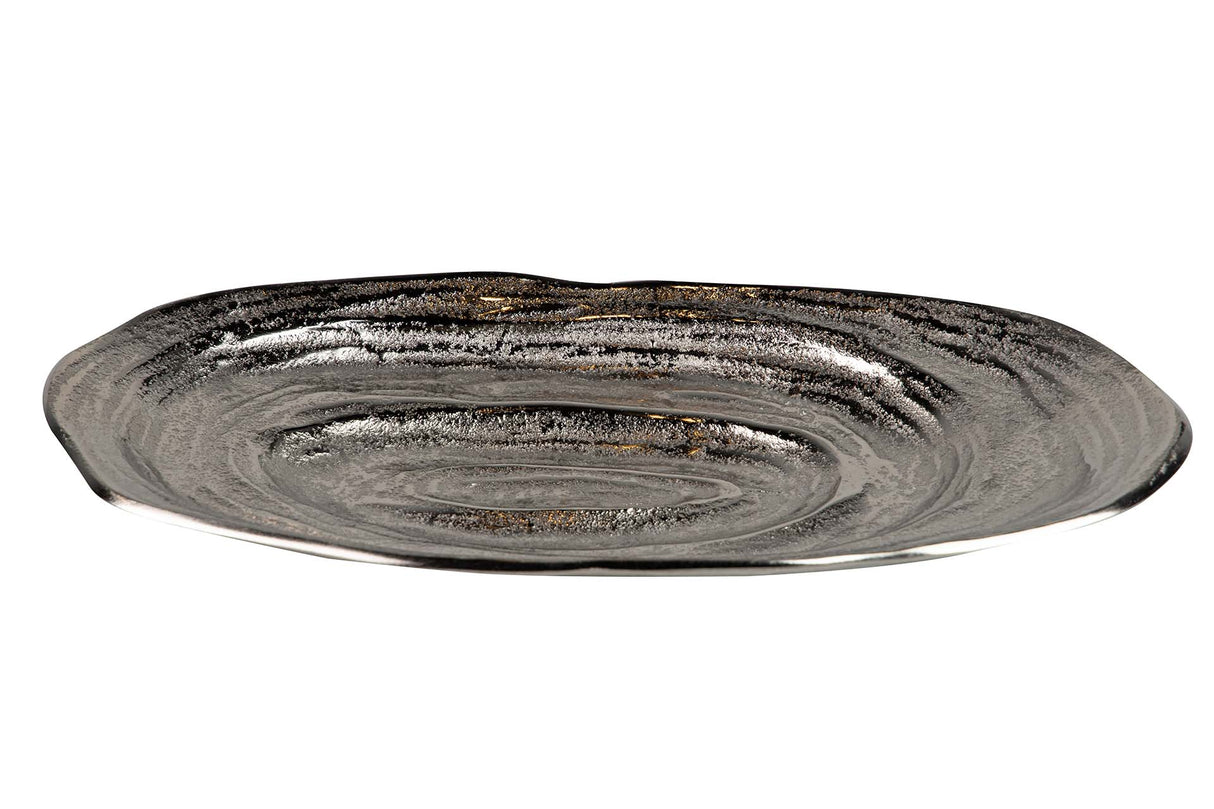 Centre d'aluminium argenté 37x20x4 cm