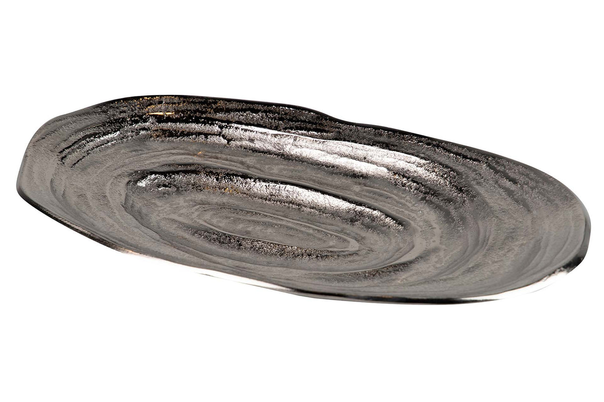 Centre d'aluminium argenté 37x20x4 cm