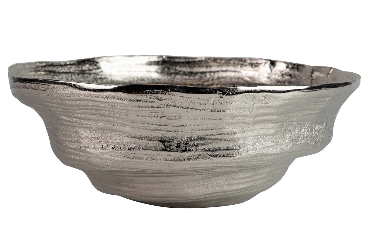 Centre d'aluminium argenté 33x33x13 cm