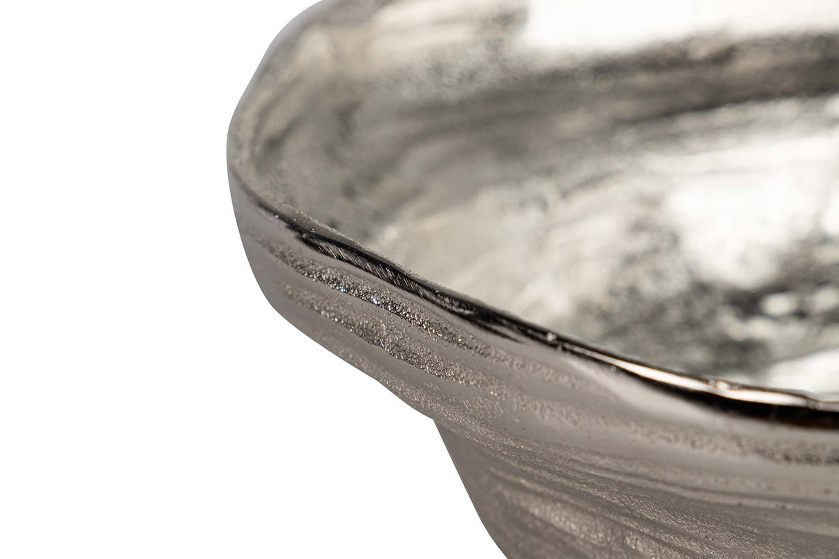 Centre d'aluminium argenté 33x33x13 cm