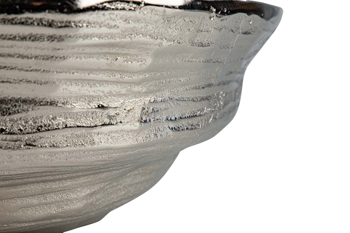 Centre d'aluminium argenté 33x33x13 cm