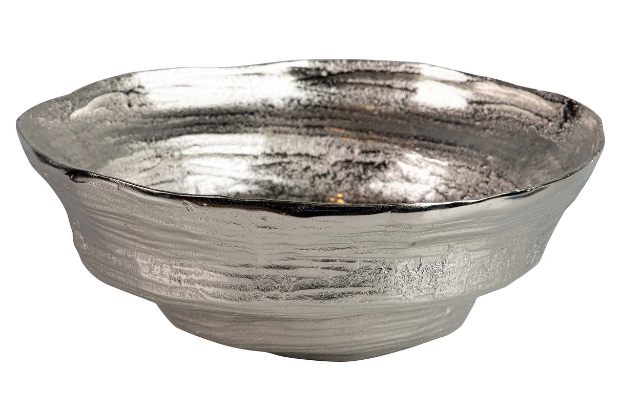 Centre d'aluminium argenté 33x33x13 cm