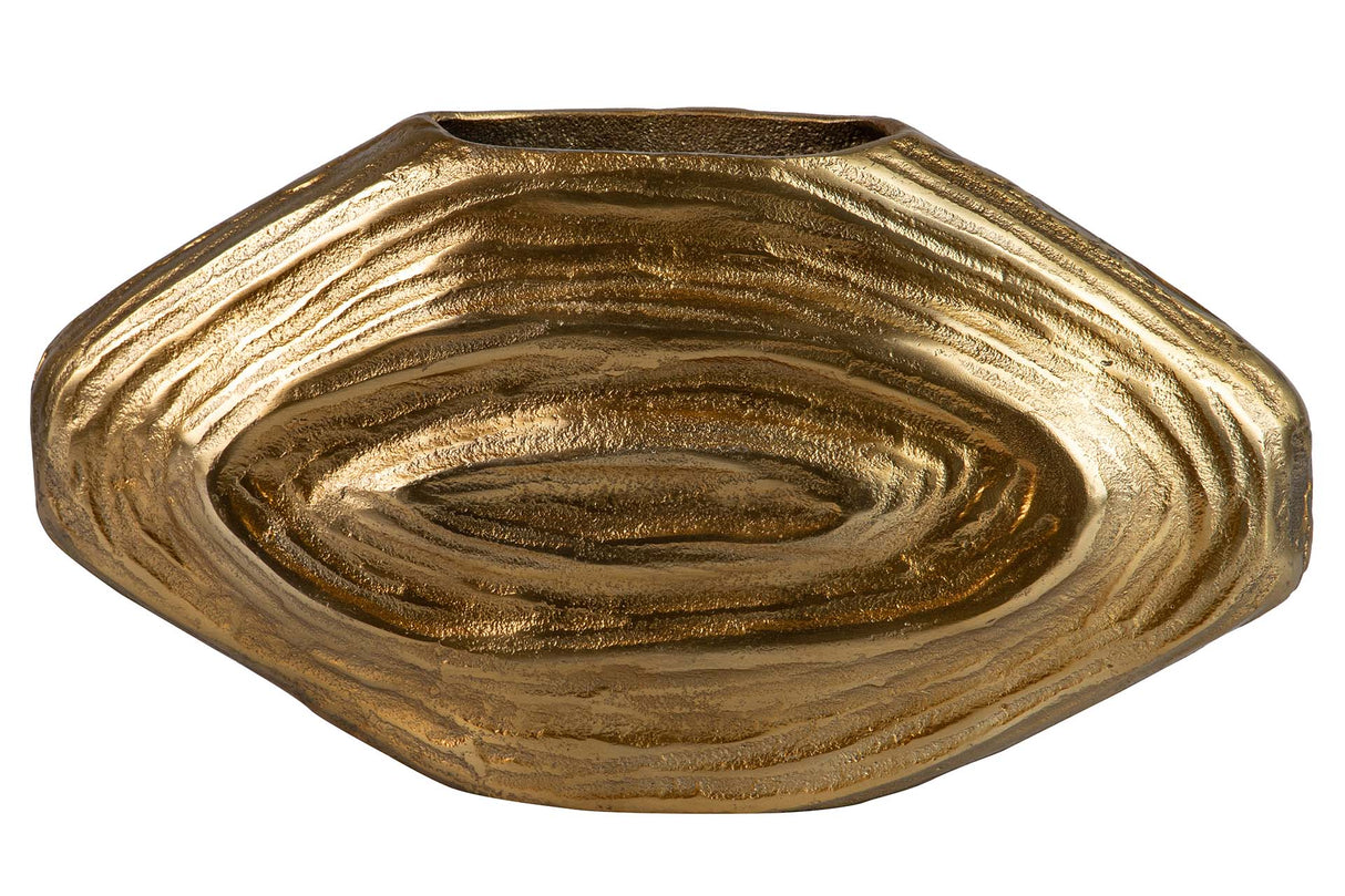 FLORERO ALUMINIO DORADO 34x18x10 CM