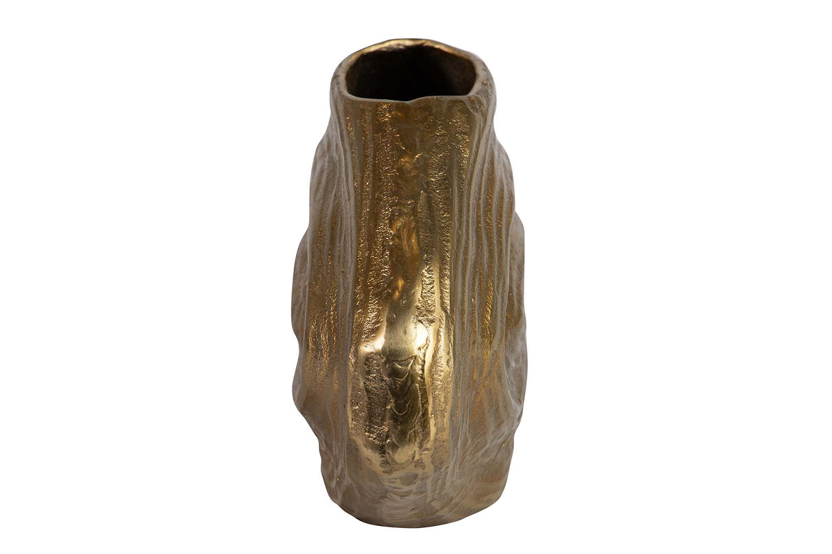 FLORERO ALUMINIO DORADO 34x18x10 CM