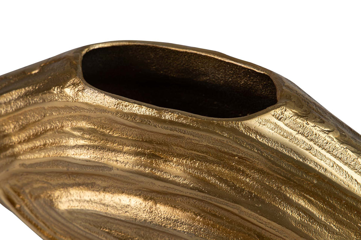 FLORERO ALUMINIO DORADO 34x18x10 CM