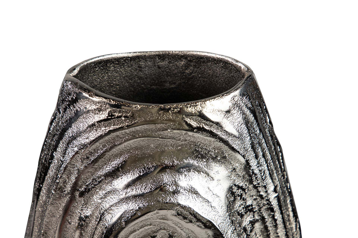 FLORERO ALUMINIO PLATEADO 21x12x47 CM