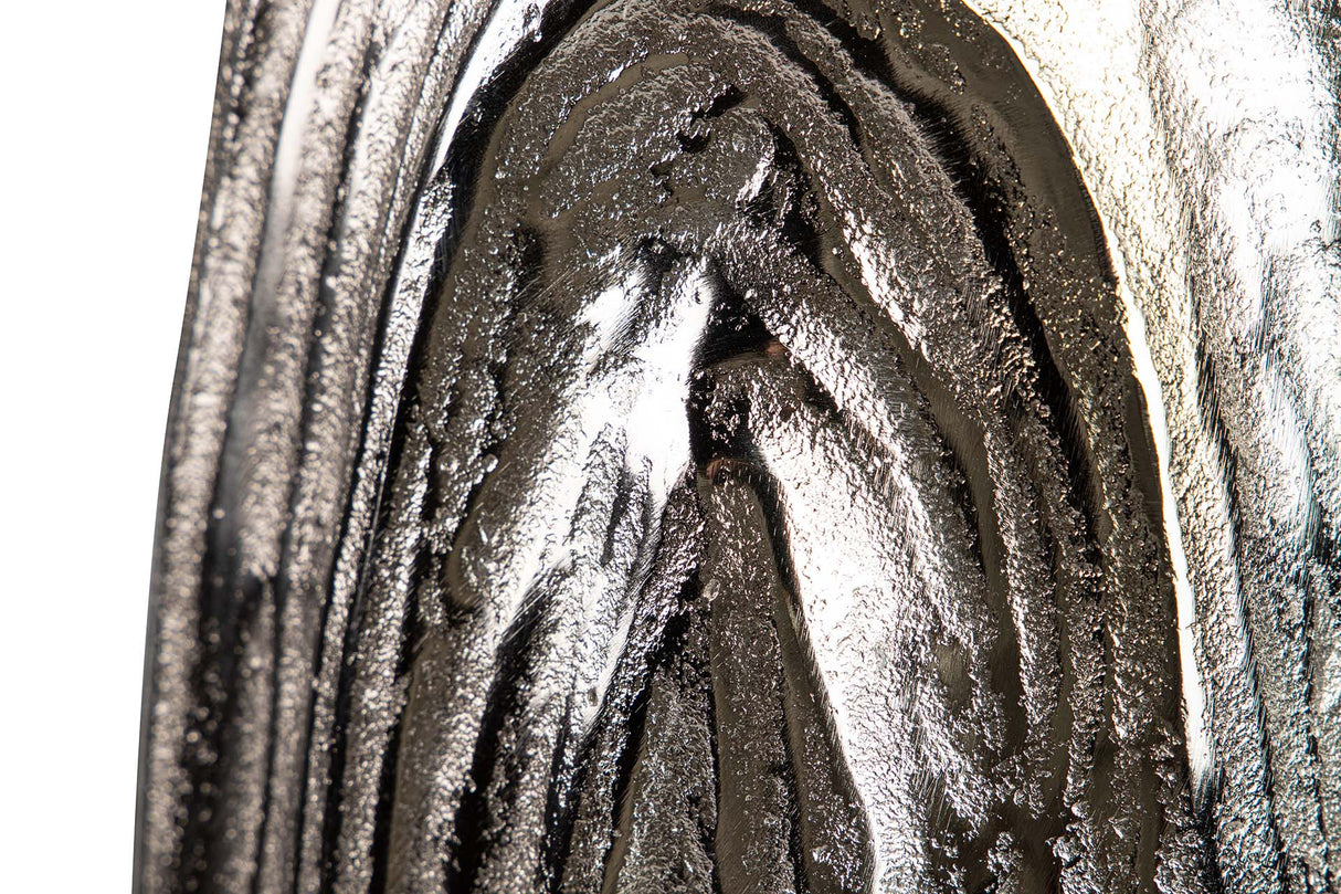 FLORERO ALUMINIO PLATEADO 21x12x47 CM