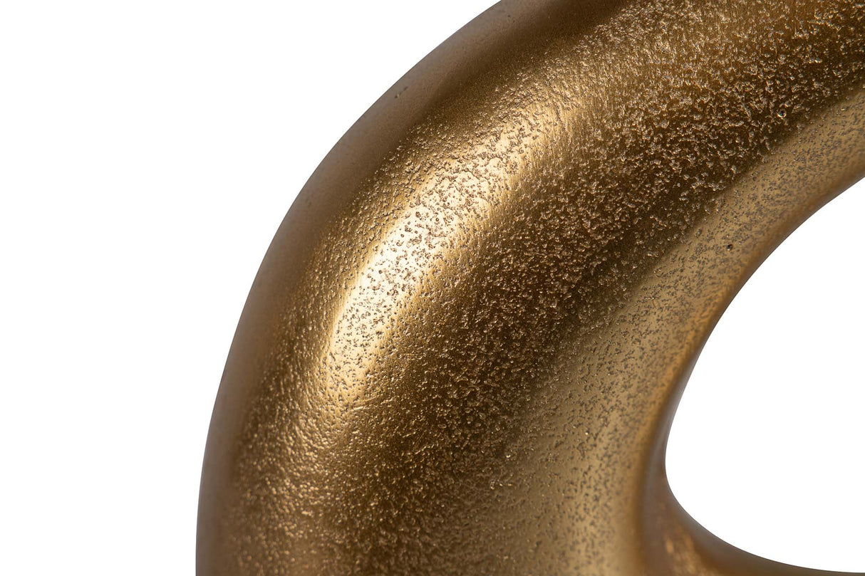 FLORERO ALUMINIO DORADO 26x7x24 CM