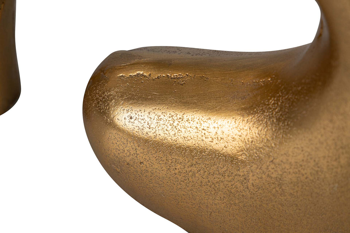 FLORERO ALUMINIO DORADO 26x7x24 CM