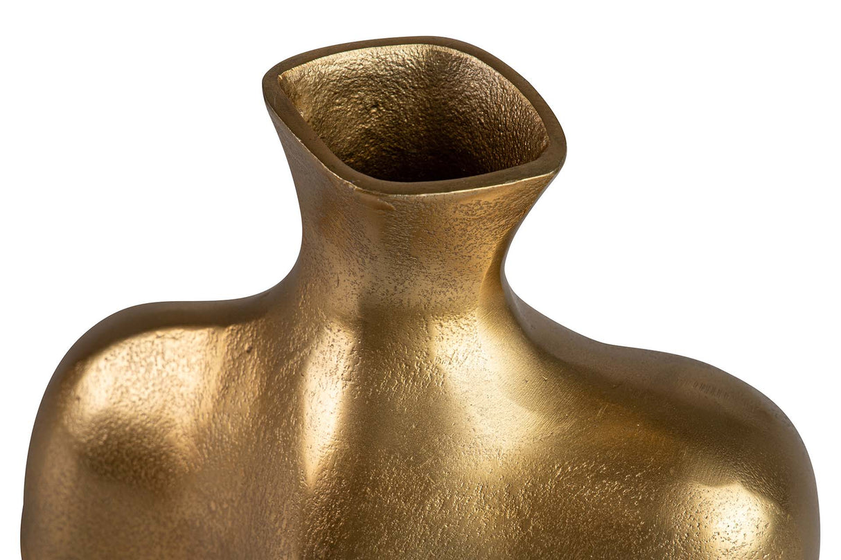 FLORERO ALUMINIO DORADO 24x13x18 CM