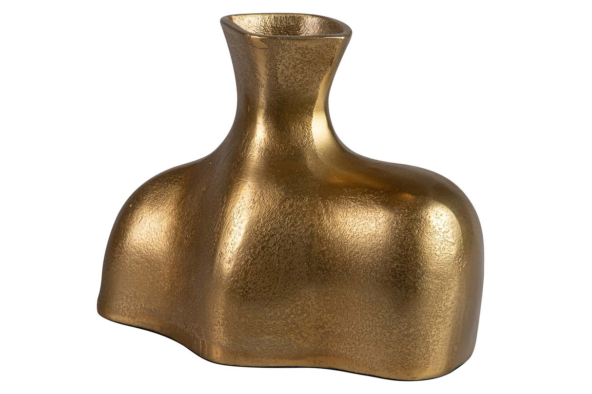 FLORERO ALUMINIO DORADO 24x13x18 CM