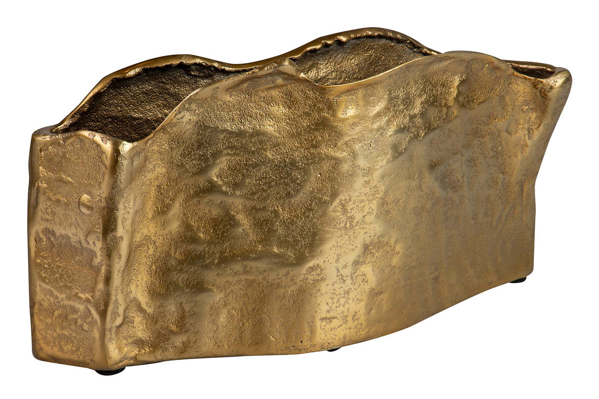 Golden Aluminium Florer 37x11x20 cm