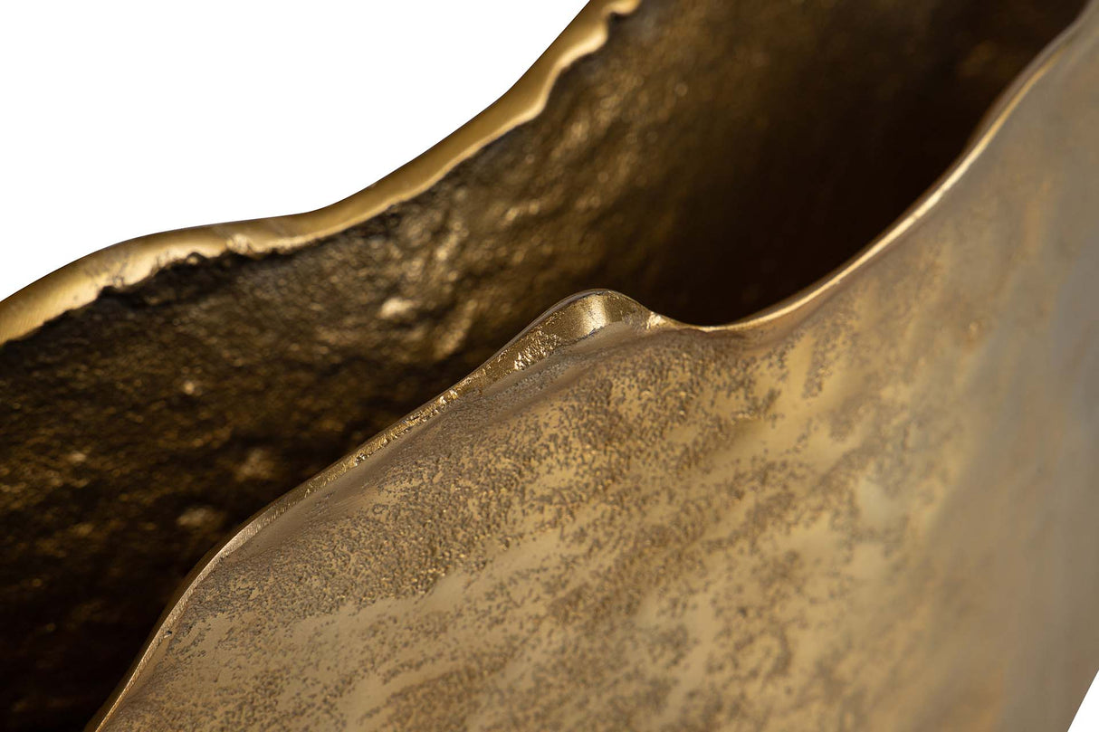 Golden Aluminium Florer 37x11x20 cm