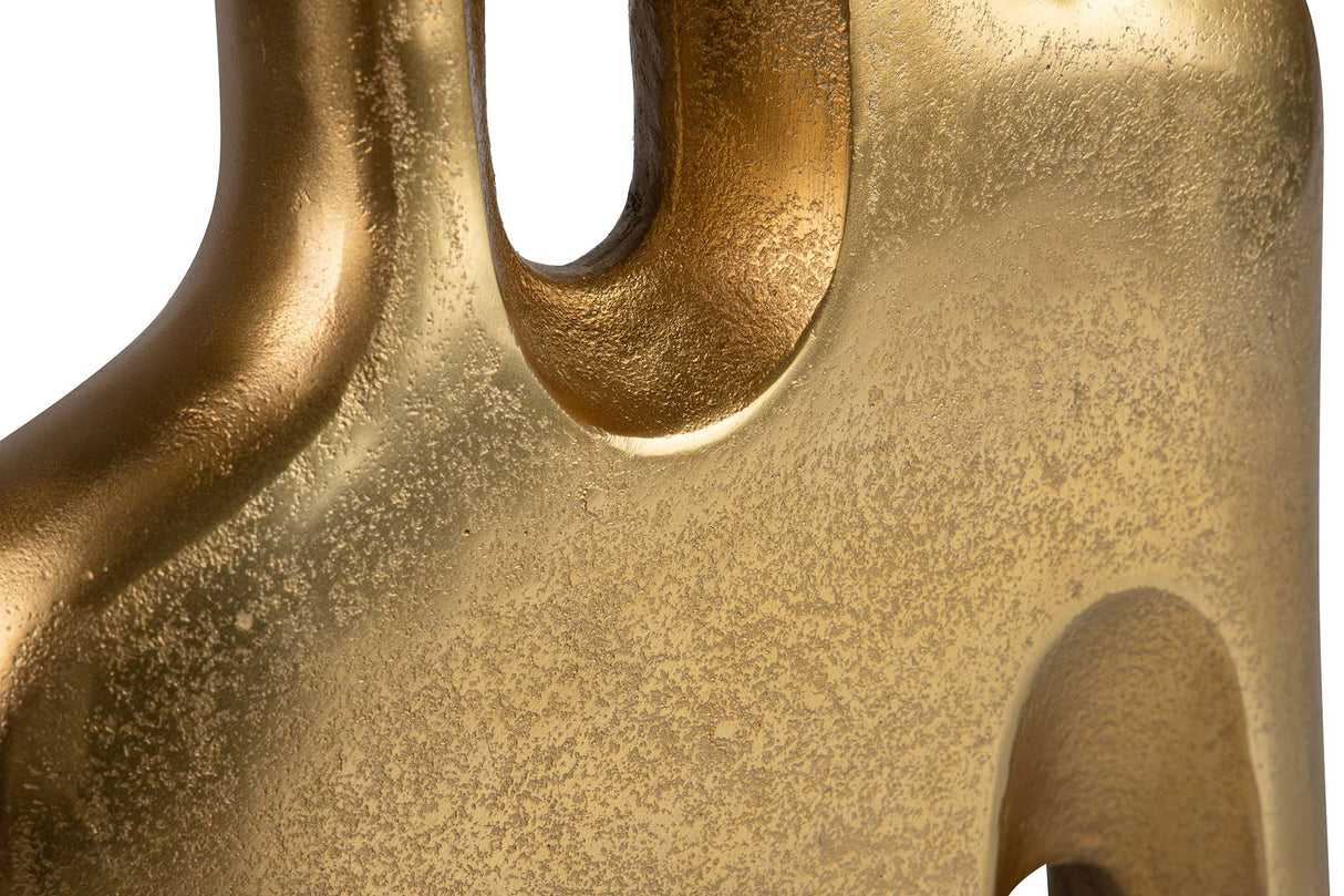 FLORERO ALUMINIO DORADO 30x7x36 CM