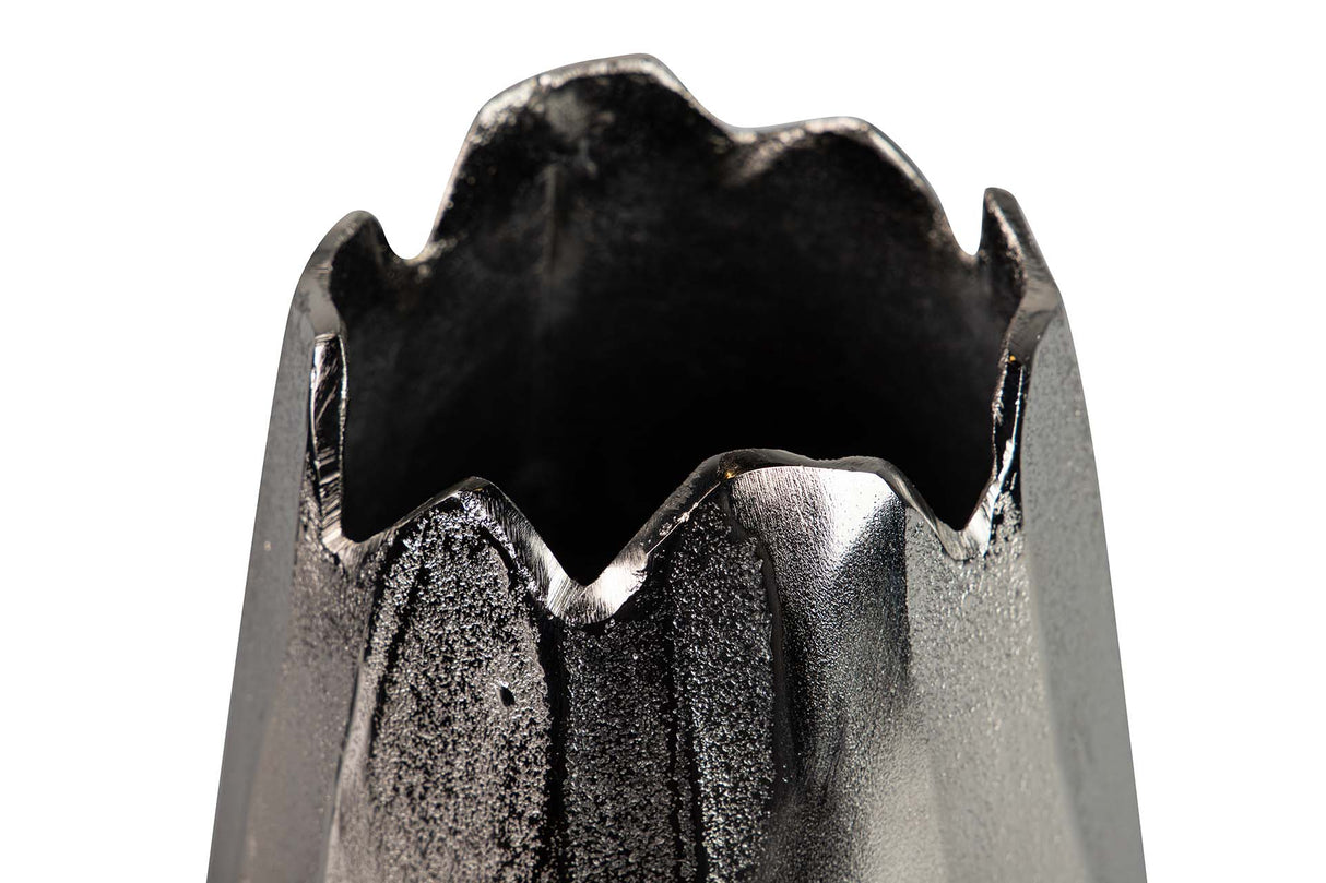 Silber Aluminium Florer 16x16x29 cm