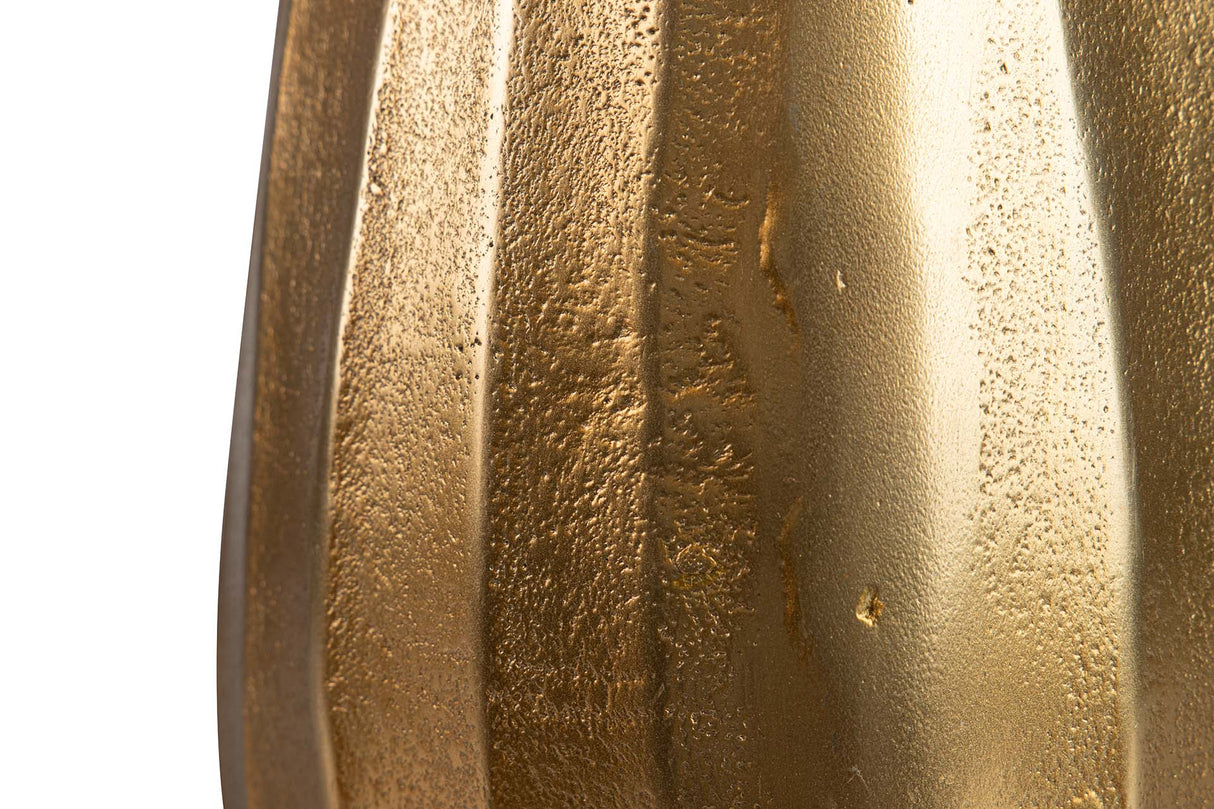 FLORERO ALUMINIO DORADO 16x16x29 CM