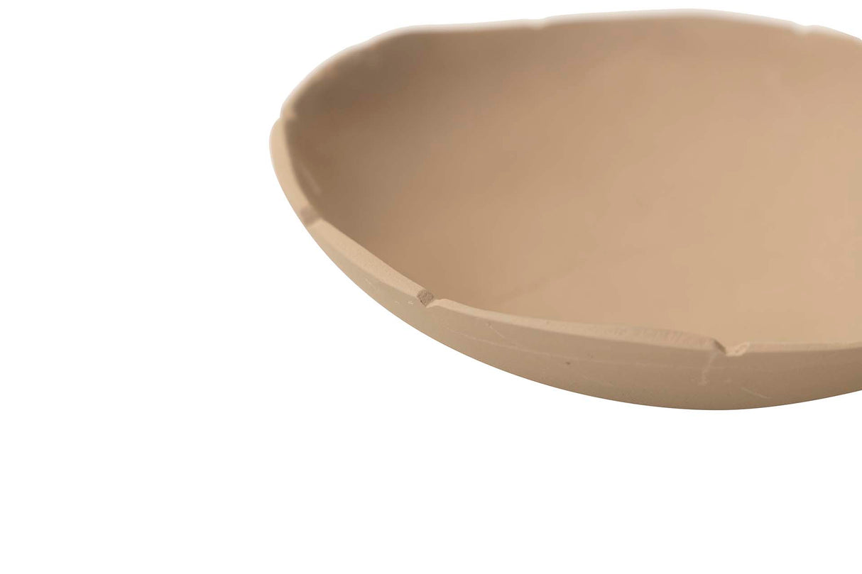 Centro in alluminio beige 18x18x5 cm