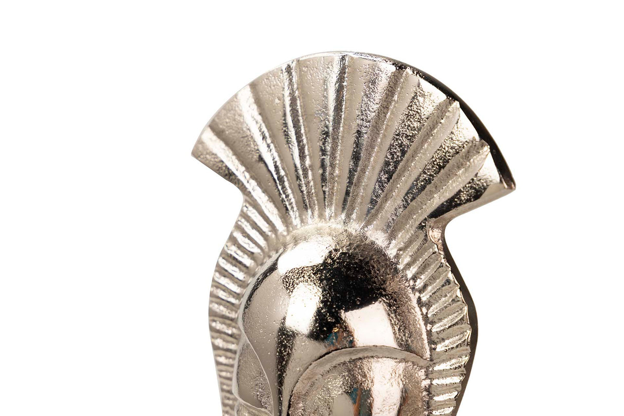 Face en aluminium plaqué / doré 14x10x50 cm