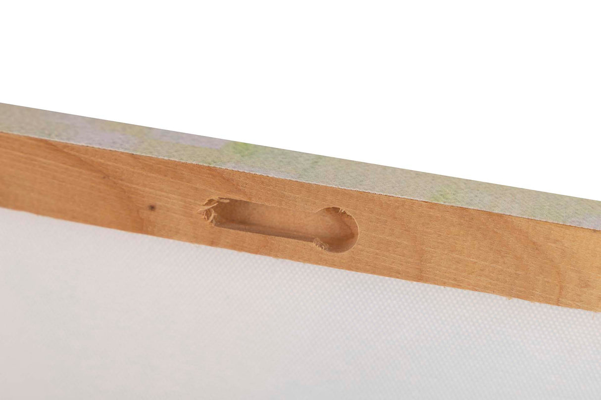 SET 2 LIENZO FLORES 40% PINTADO A MANO 40x2x40 CM