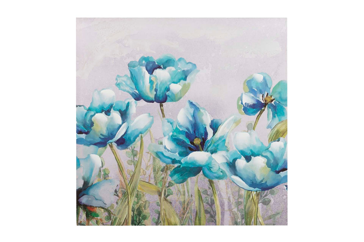 SET 2 LIENZOS FLORES 40% PINTADO A MANO 60x2x60 CM