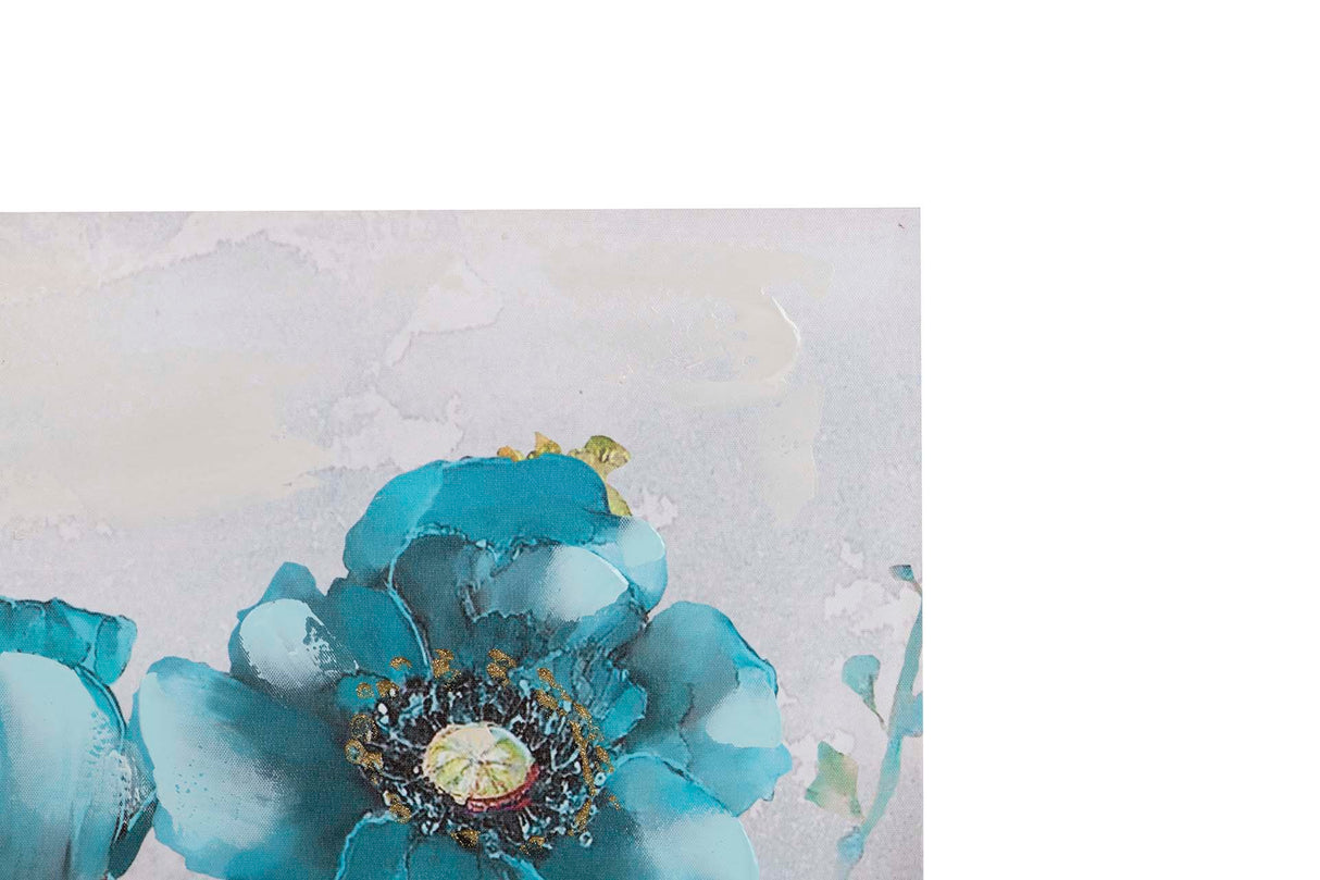 SET 2 LIENZOS FLORES 40% PINTADO A MANO 60x2x60 CM