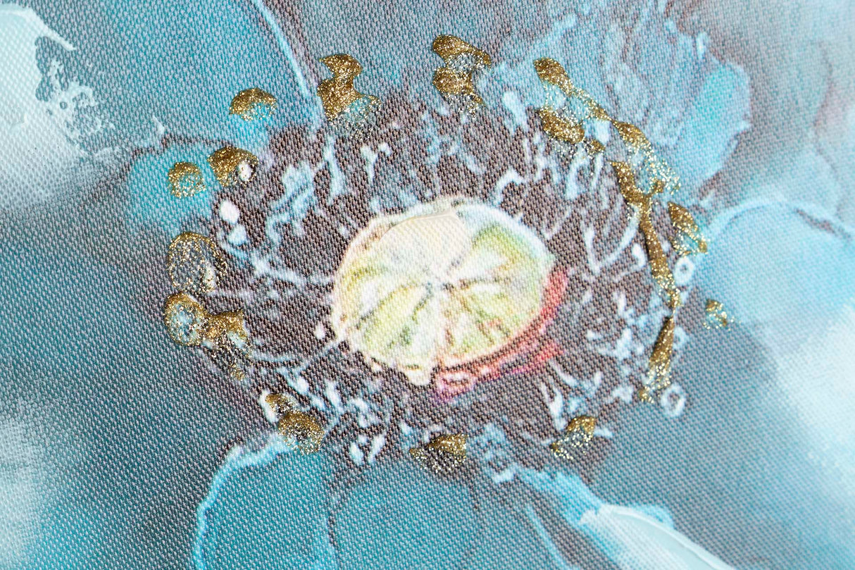 SET 2 LIENZOS FLORES 40% PINTADO A MANO 60x2x60 CM