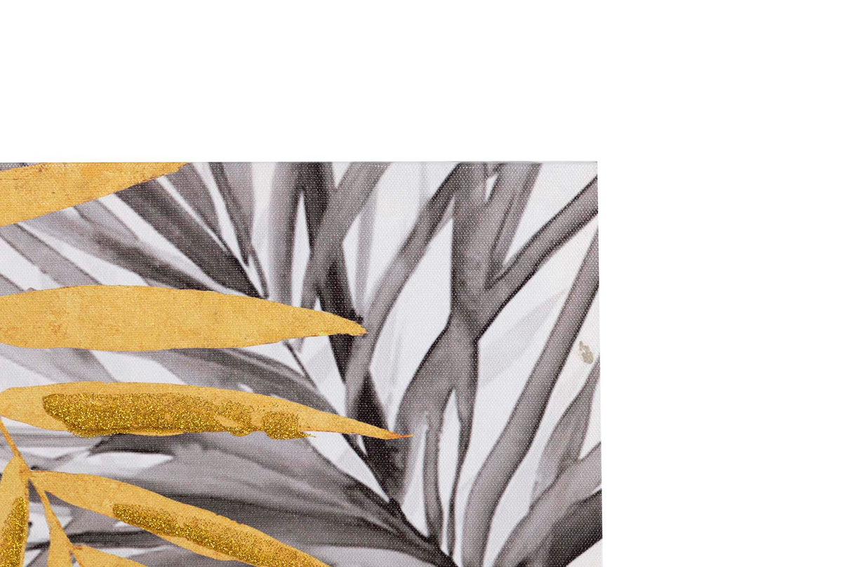 SET 2 LIENZOS HOJAS 40% PINTADO A MANO 60x2x60 CM