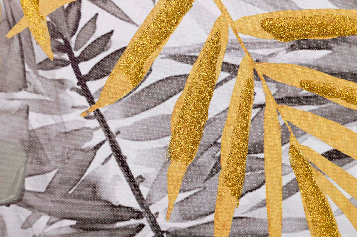 SET 2 LIENZOS HOJAS 40% PINTADO A MANO 60x2x60 CM