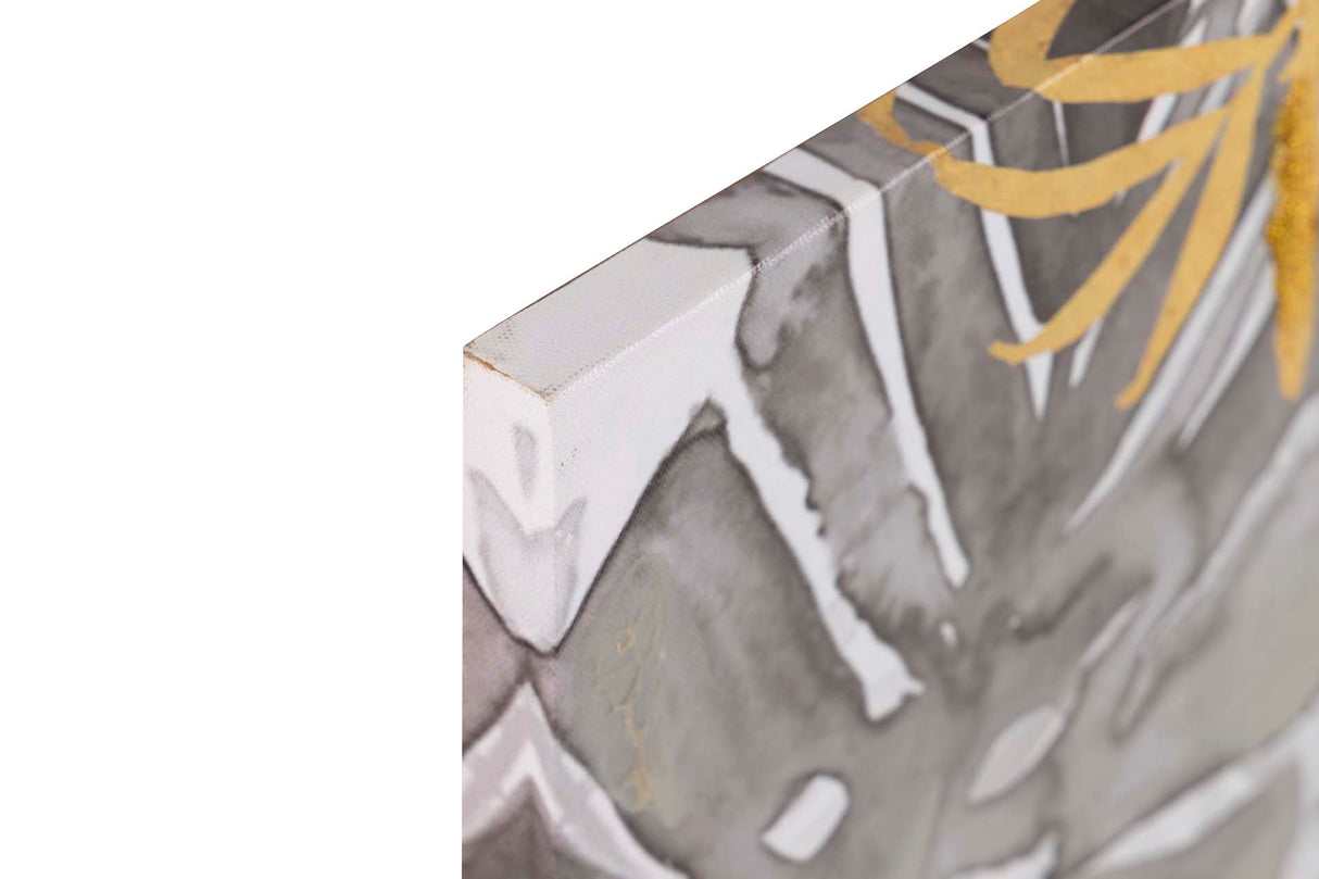 SET 2 LIENZOS HOJAS 40% PINTADO A MANO 60x2x60 CM