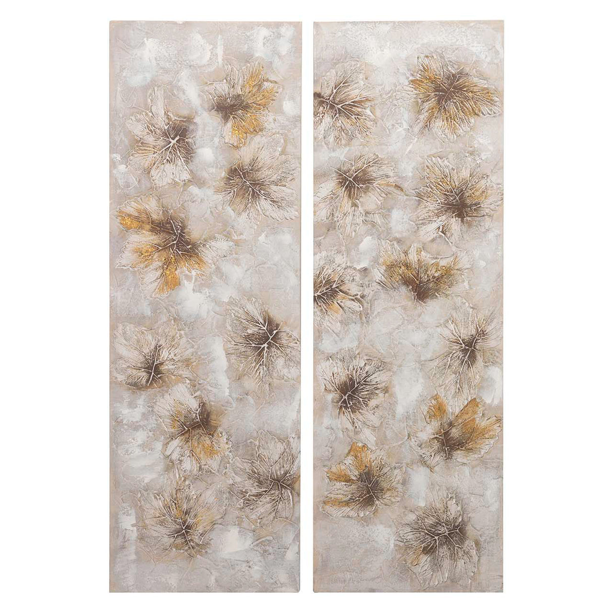 Set 2 Blume 40% bemalte Handblüten 40x3x120 cm