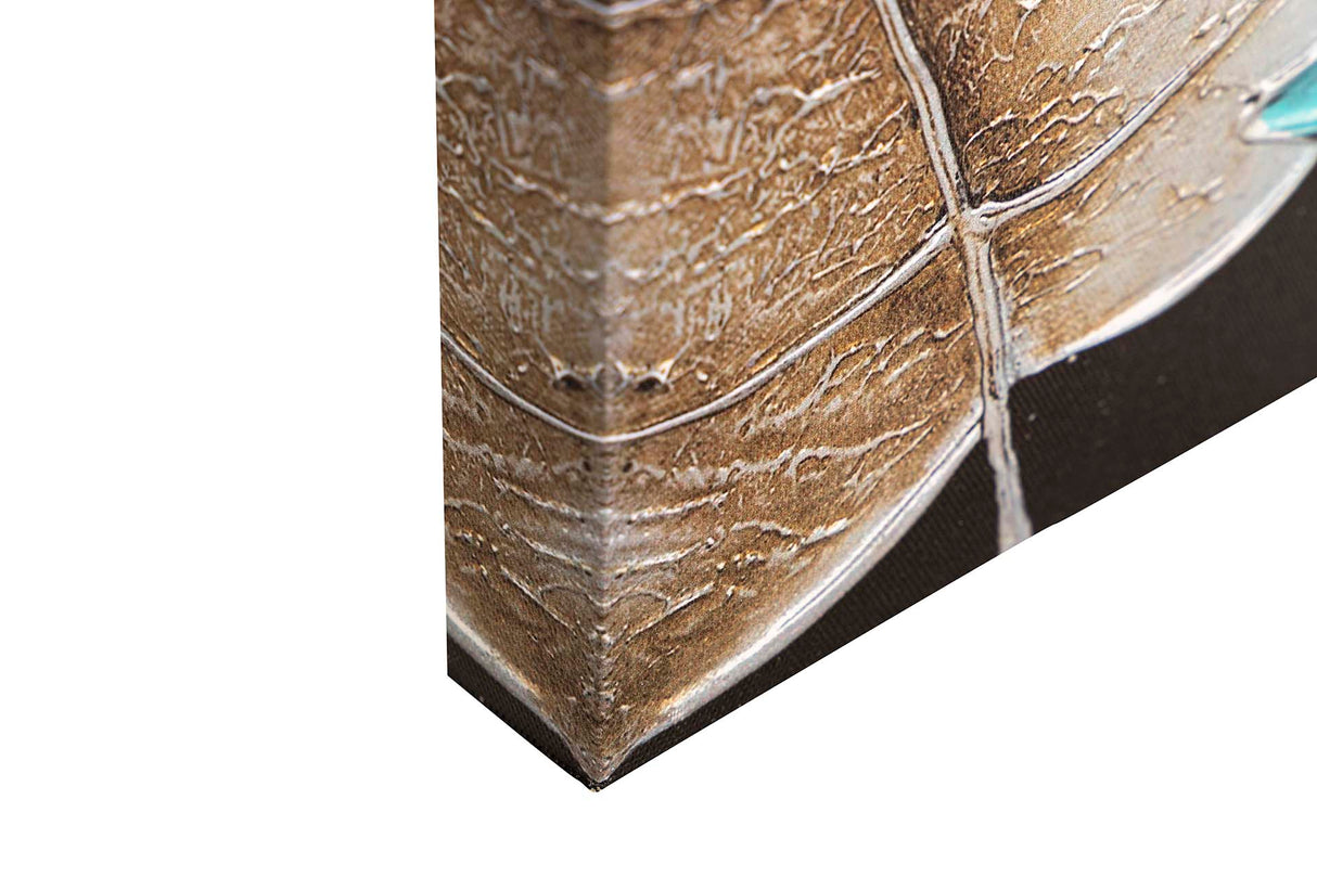 SET 2 LIENZOS FLORES 40% PINTADO MANO 60x3x60 CM