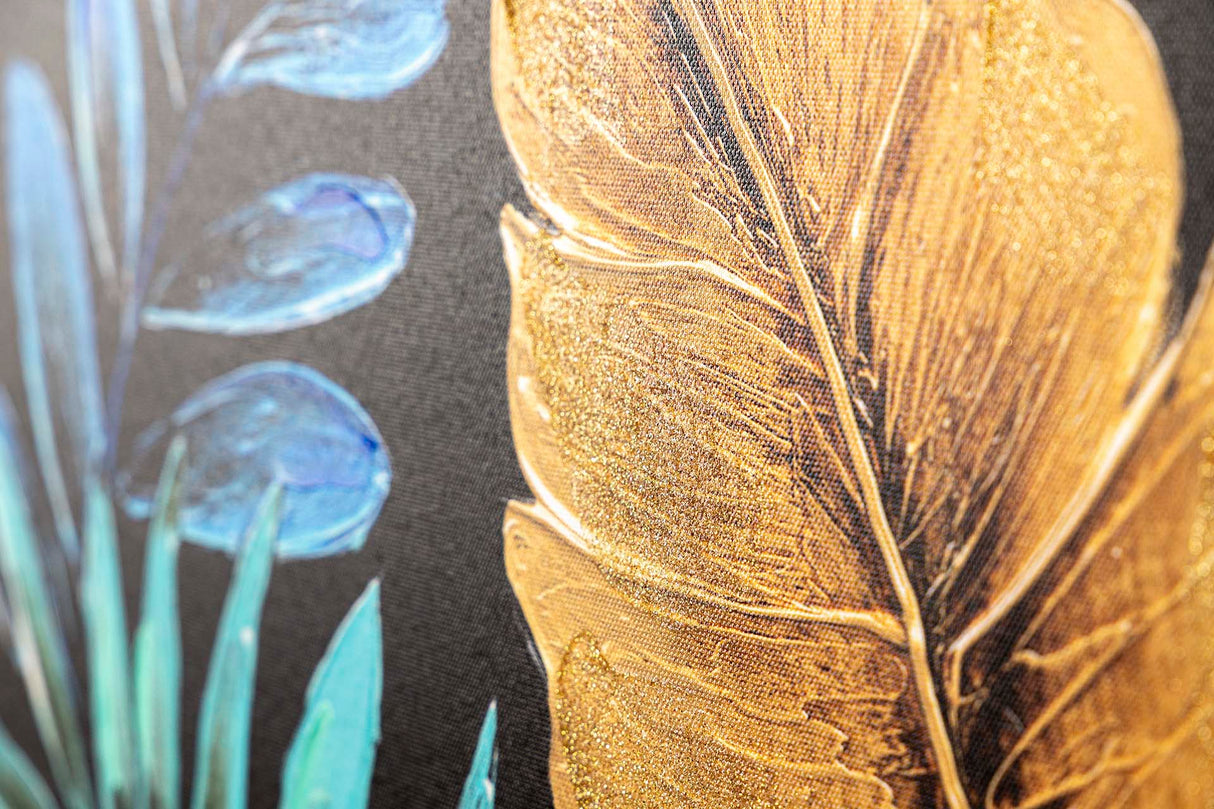 SET 2 LIENZOS FLORES 40% PINTADO MANO 60x3x60 CM