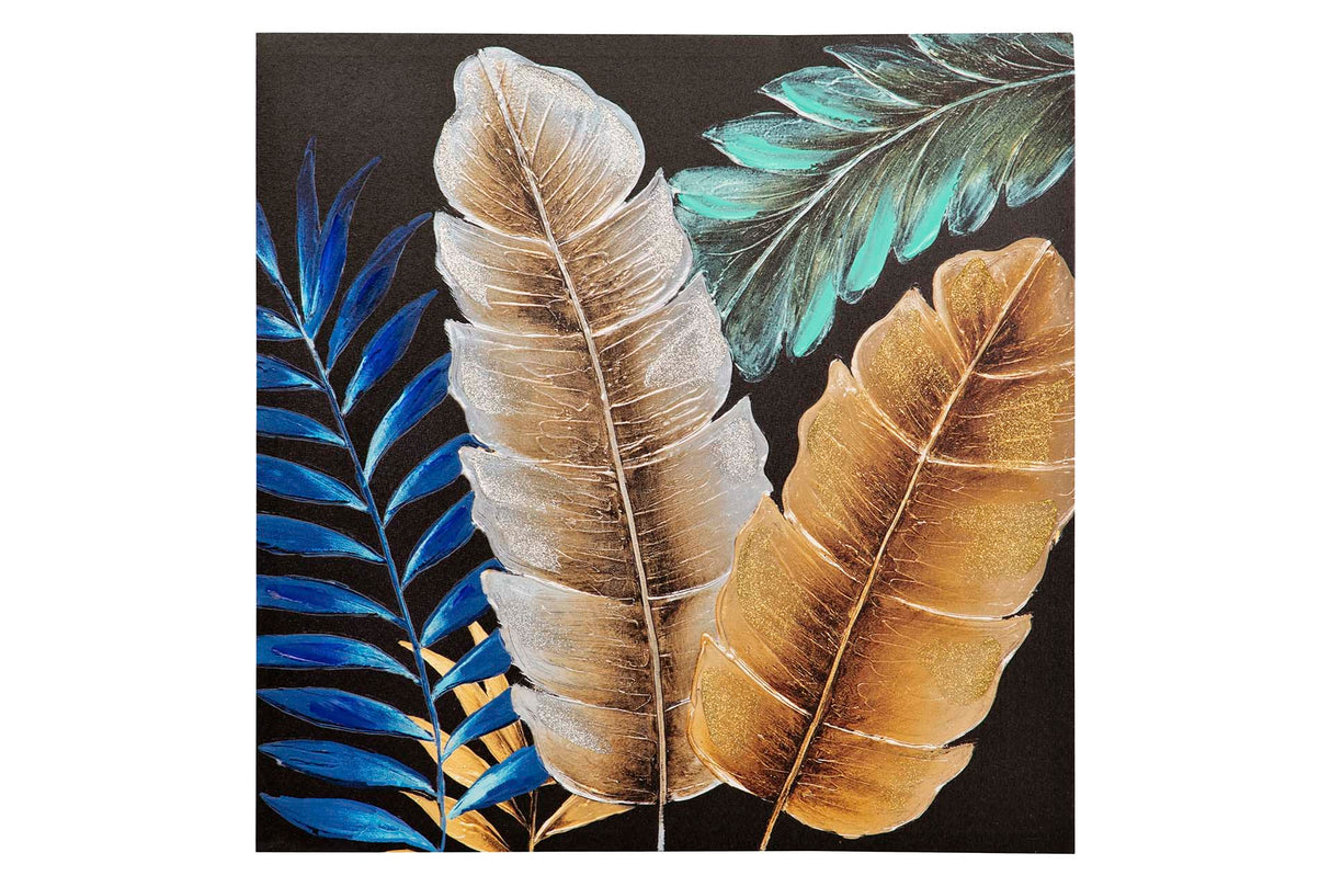 SET 2 LIENZOS FLORES 40% PINTADO MANO 60x3x60 CM