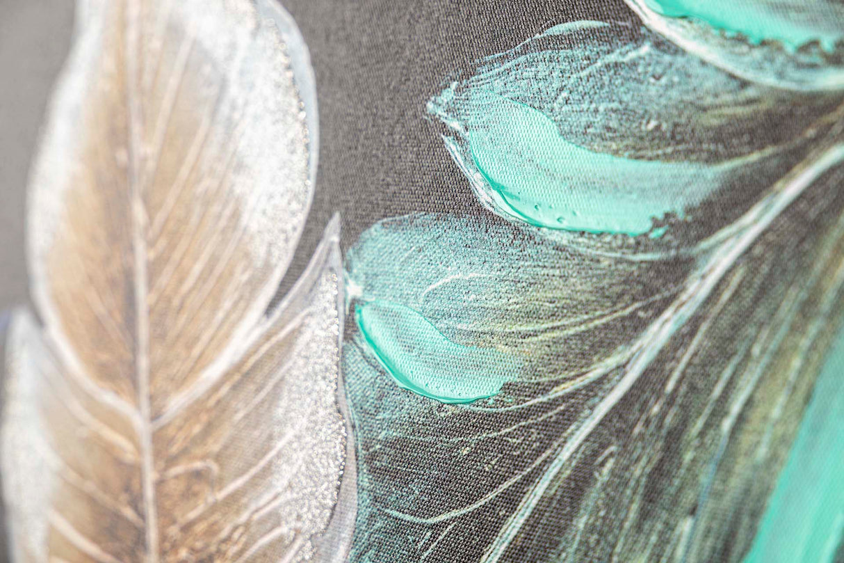 SET 2 LIENZOS FLORES 40% PINTADO MANO 60x3x60 CM