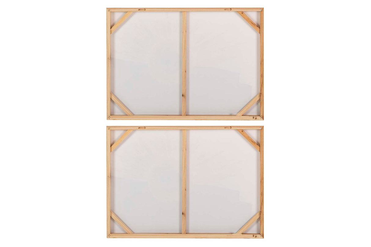 SET 2 LIENZOS ABSTR. 40% PINTADO MANO 70x3x50 CM