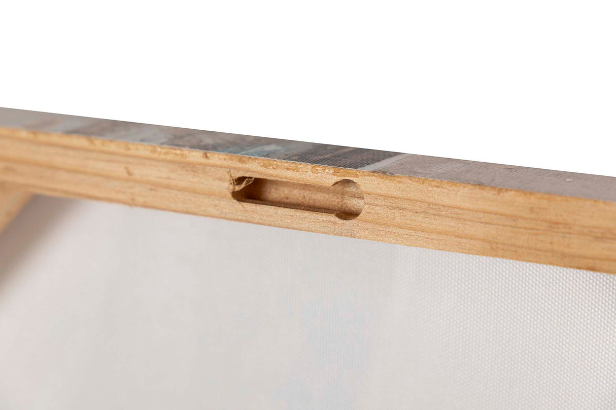 SET 2 LIENZOS ABSTR. 40% PINTADO MANO 40x3x80 CM