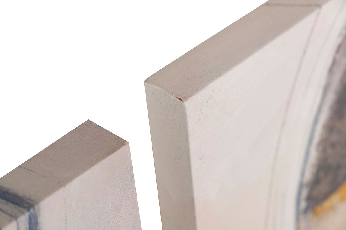 SET 2 LIENZOS ABSTR. 40% PINTADO MANO 50x3x70 CM