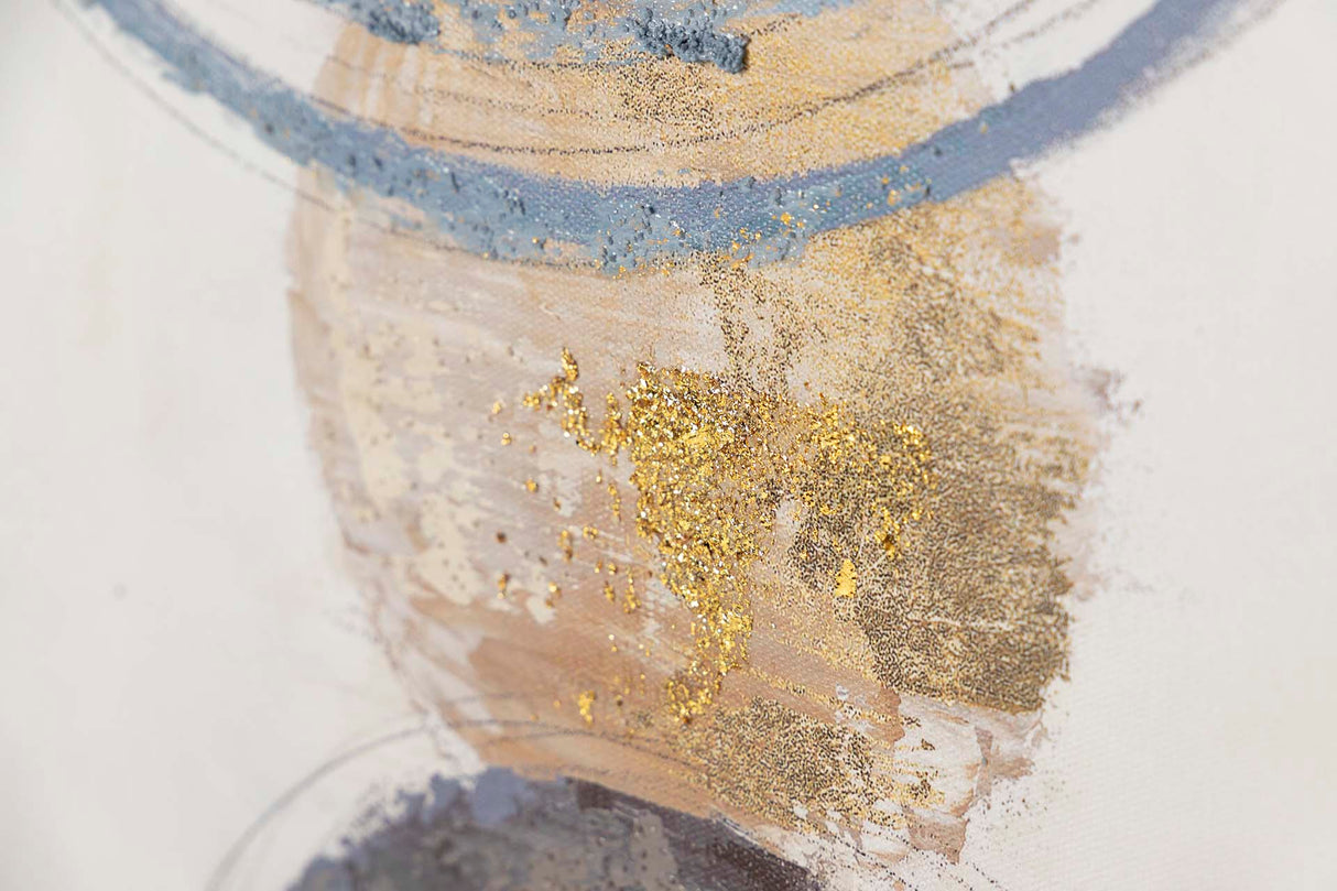 SET 2 LIENZOS ABSTR. 40% PINTADO MANO 50x3x70 CM