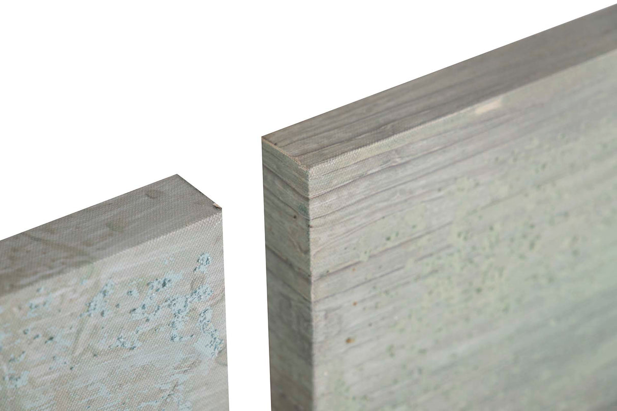 SET 2 LIENZOS ABSTR. 40% PINTADO MANO 60x3x60 CM