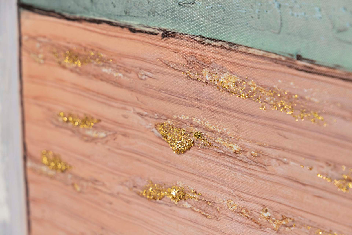 SET 2 LIENZOS ABSTR. 40% PINTADO MANO 60x3x60 CM